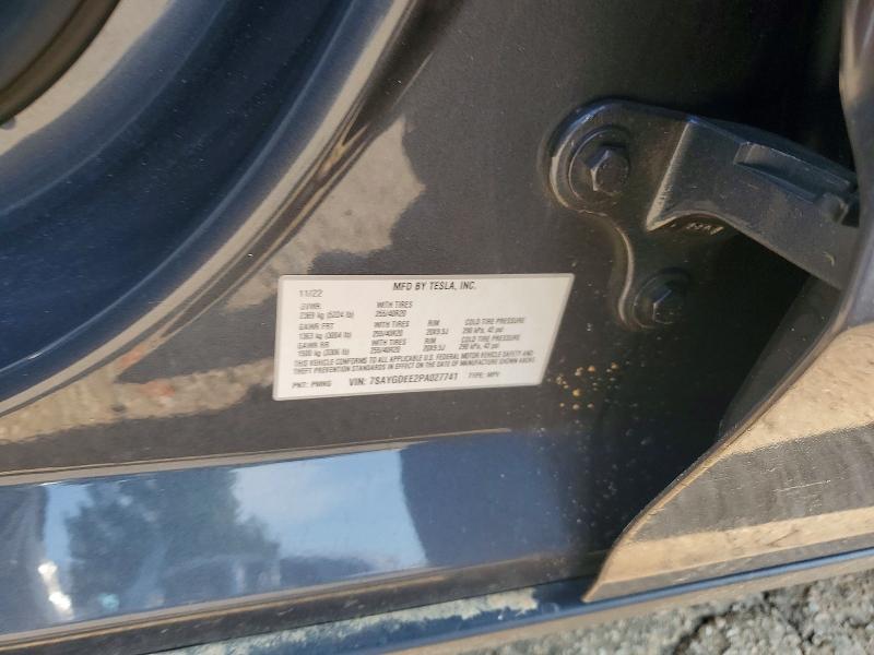Aukcja sprzedaży 2023 Tesla Model Y, vin: 7SAYGDEE2PA027741, numer aukcji: 64221256