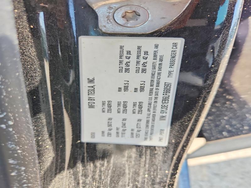 Продаж на аукціоні авто 2020 Tesla Model 3, vin: 5YJ3E1EB6LF668597, номер лоту: 63741006