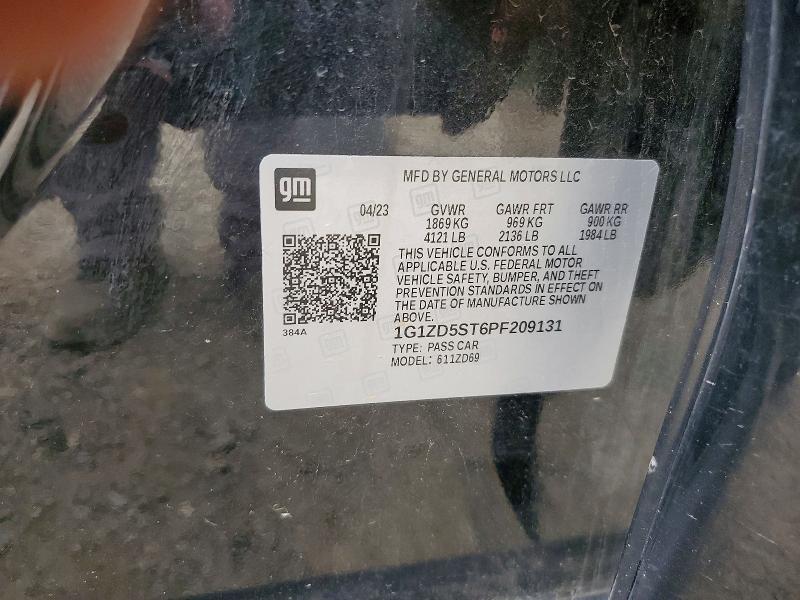 Продаж на аукціоні авто 2023 Chevrolet Malibu, vin: 1G1ZD5ST6PF209131, номер лоту: 64934546