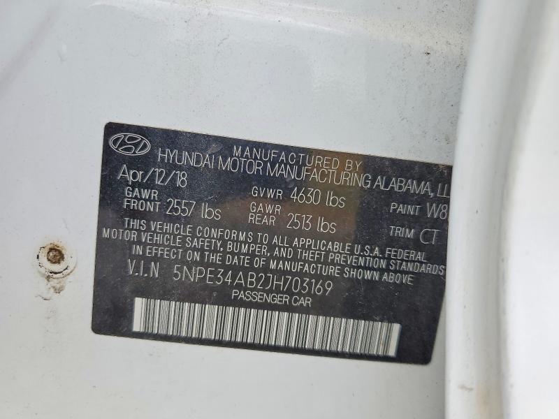 Продаж на аукціоні авто 2018 Hyundai Sonata, vin: 5NPE34AB2JH703169, номер лоту: 66135946