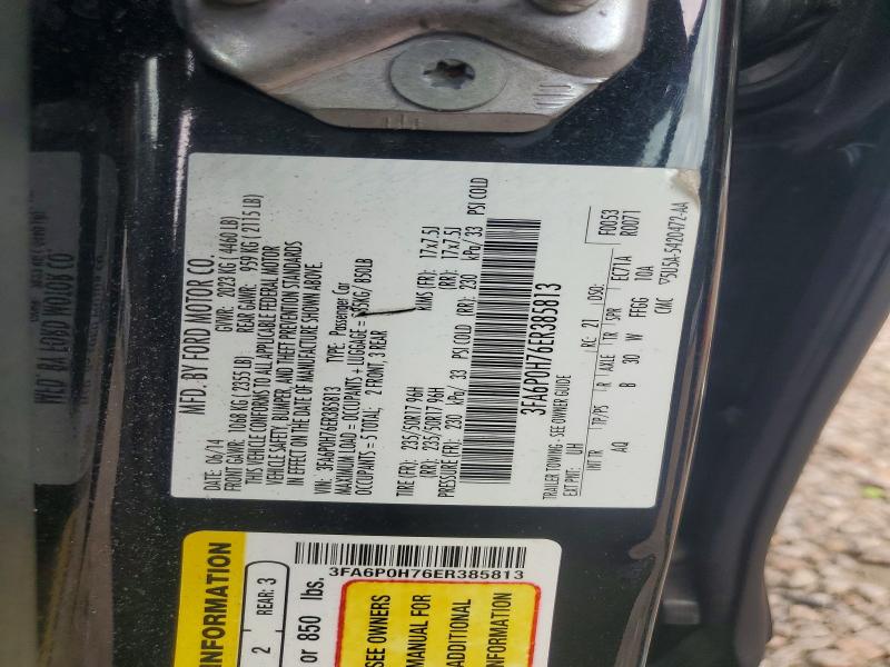 Продаж на аукціоні авто 2014 Ford Fusion, vin: 3FA6P0H76ER385813, номер лоту: 66923656