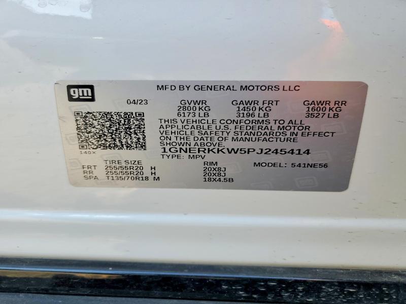 Продаж на аукціоні авто 2023 Chevrolet Traverse, vin: 1GNERKKW5PJ245414, номер лоту: 64796946