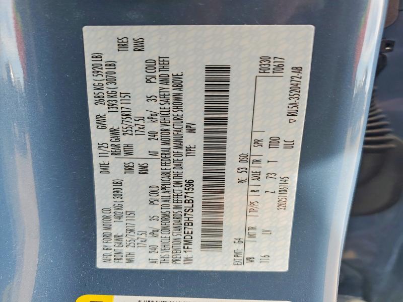 2025 Ford Bronco მანქანა იყიდება აუქციონზე, vin: 1FMDE7BH7SLB71596, აუქციონის ნომერი: 66902876