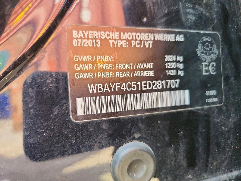 Продаж на аукціоні авто 2014 Bmw 740, vin: WBAYF4C51ED281707, номер лоту: 64534446