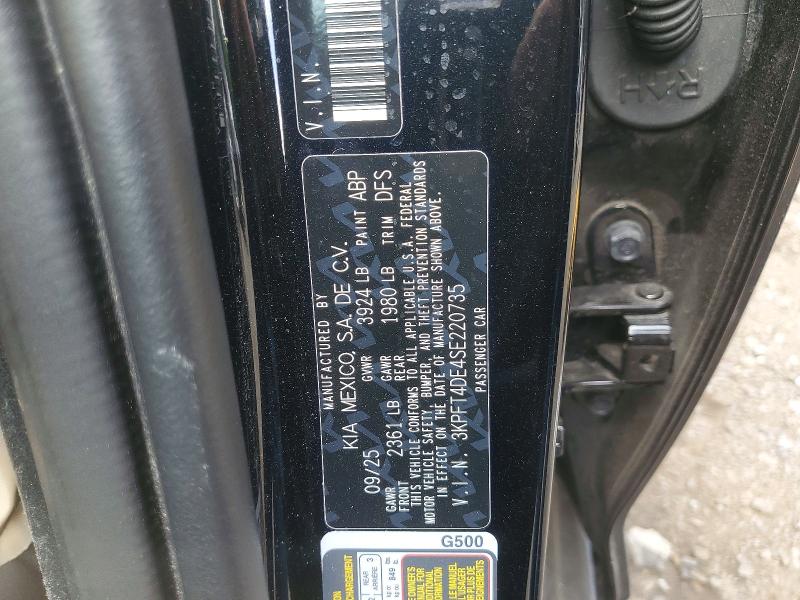 Aukcja sprzedaży 2025 Kia K4, vin: 3KPFT4DE4SE220735, numer aukcji: 63347496