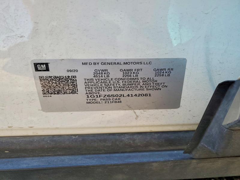 Продажа на аукционе авто 2020 Chevrolet Bolt Ev, vin: 1G1FZ6S02L4142081, номер лота: 66460646