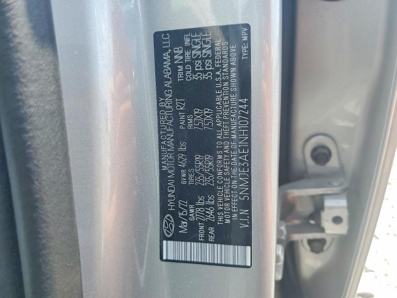 Продаж на аукціоні авто 2022 Hyundai Tucson, vin: 5NMJE3AE1NH107244, номер лоту: 66756156