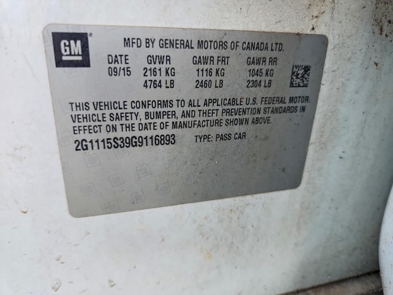 Продажа на аукционе авто 2016 Chevrolet Impala, vin: 2G1115S39G9116893, номер лота: 65056586