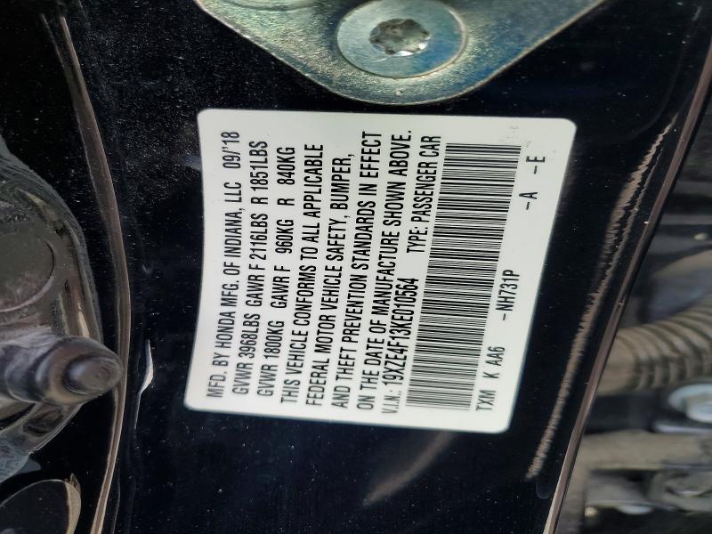 Продажа на аукционе авто 2019 Honda Insight, vin: 19XZE4F13KE010564, номер лота: 65100916