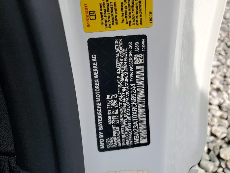 Aukcja sprzedaży 2024 Bmw 430i, vin: WBA23AT0XRCN85244, numer aukcji: 65175356
