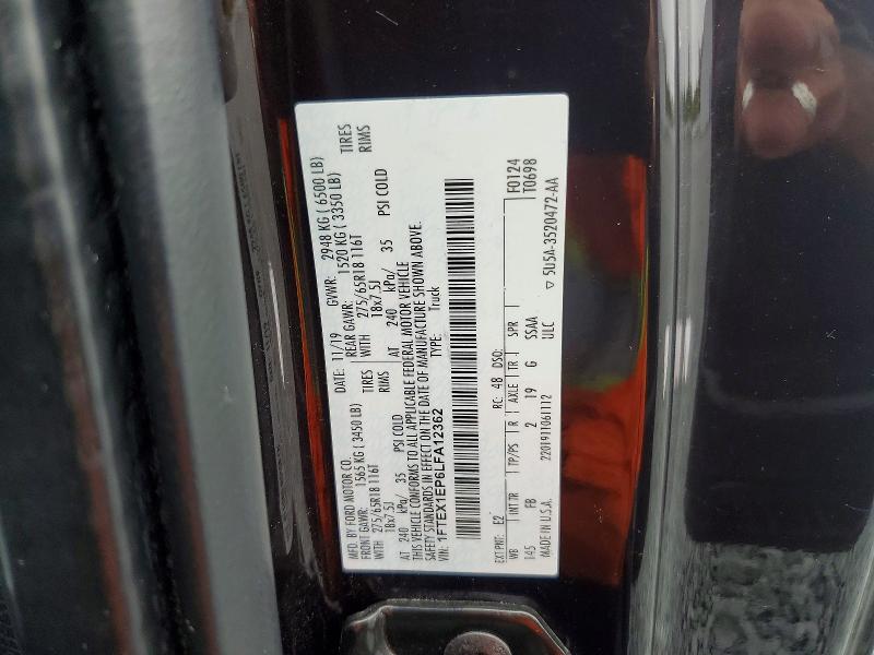 Продажа на аукционе авто 2020 Ford F150, vin: 1FTEX1EP6LFA12362, номер лота: 64996746