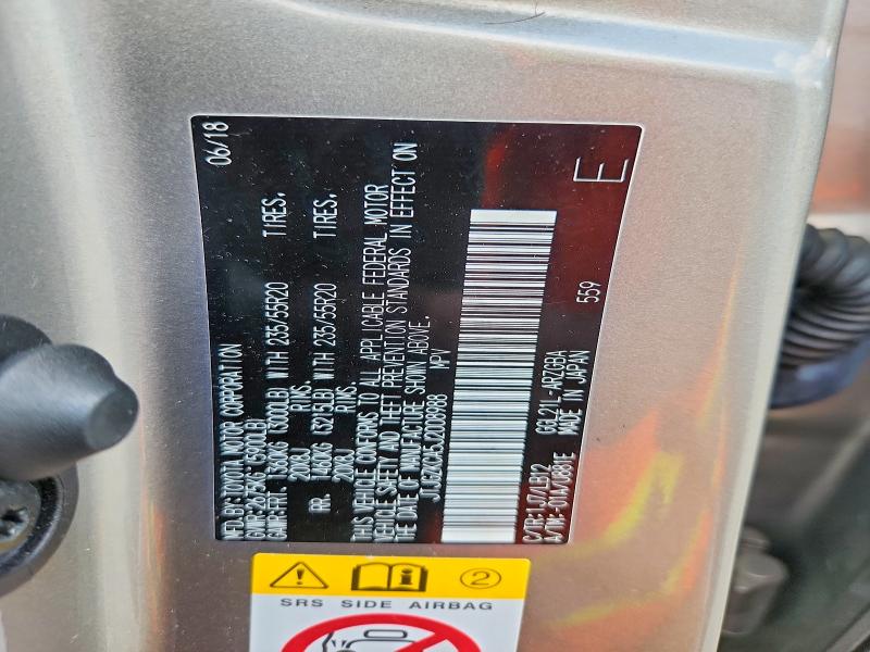 63116196 :رقم المزاد ، JTJGZKCA5J2008988 vin ، 2018 Lexus Rx مزاد بيع