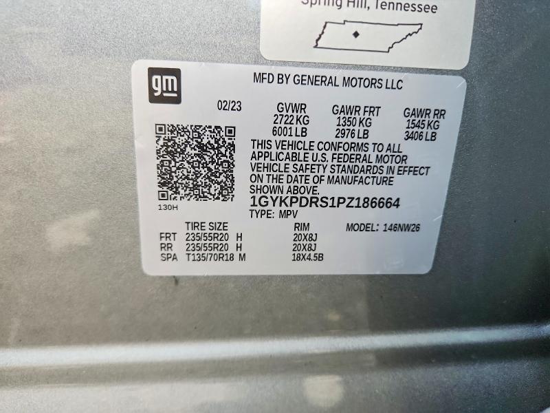 Продаж на аукціоні авто 2023 Cadillac Xt6, vin: 1GYKPDRS1PZ186664, номер лоту: 65837726