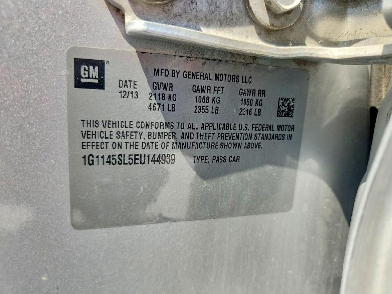63604356 :رقم المزاد ، 1G1145SL5EU144939 vin ، 2014 Chevrolet Impala مزاد بيع