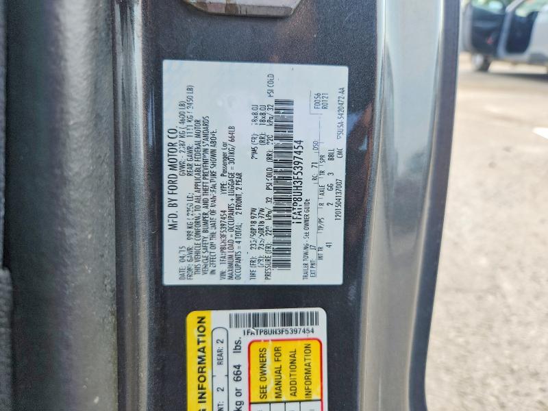 Aukcja sprzedaży 2015 Ford Mustang, vin: 1FATP8UH3F5397454, numer aukcji: 62071296