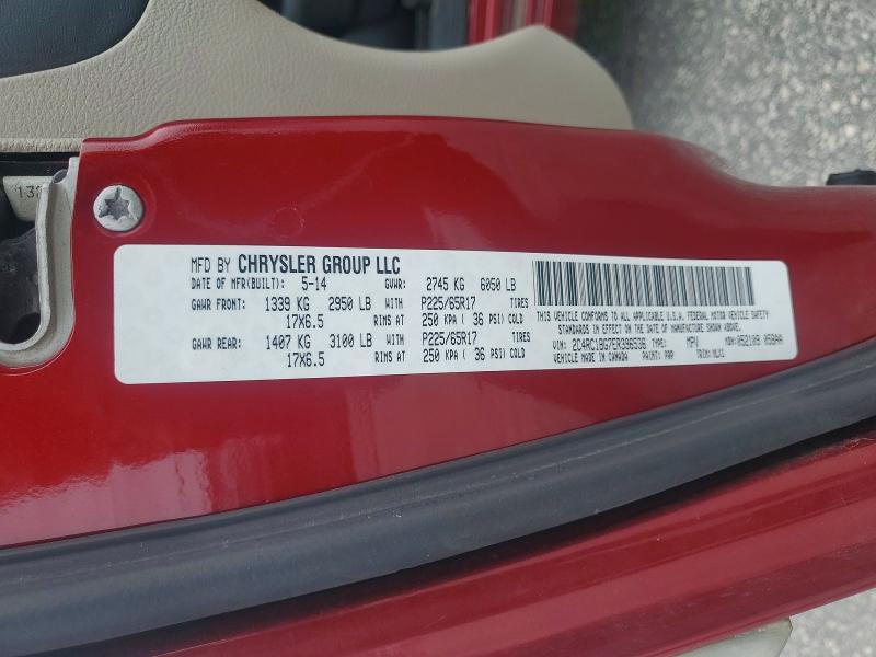 63895926 :رقم المزاد ، 2C4RC1BG7ER396536 vin ، 2014 Chrysler Town & Country مزاد بيع