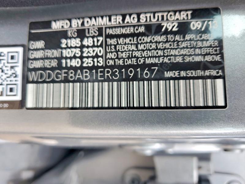 Продаж на аукціоні авто 2014 Mercedes-benz C, vin: WDDGF8AB1ER319167, номер лоту: 63332796
