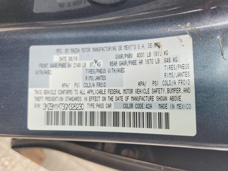 Продаж на аукціоні авто 2016 Mazda 3, vin: 3MZBM1M73GM326230, номер лоту: 63465546