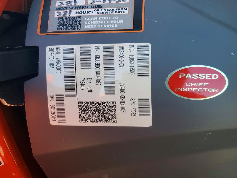 Продаж на аукціоні авто 2023 Kubota Agriculture And Farm Equipment, vin: KBUL3BDCHN8J27082, номер лоту: 64371536