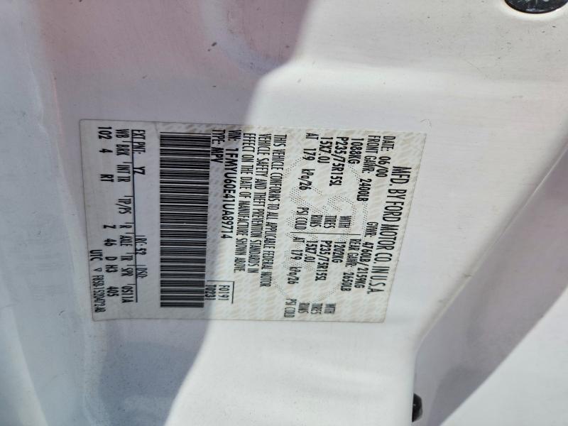 64420296 :رقم المزاد ، 1FMYU60E41UA89714 vin ، 2001 Ford Explorer مزاد بيع