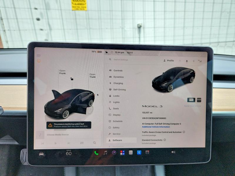 Aukcja sprzedaży 2022 Tesla Model 3, vin: 5YJ3E1EA2NF369683, numer aukcji: 64948596