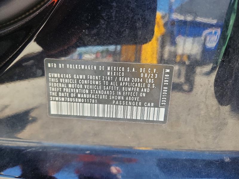 Aukcja sprzedaży 2024 Volkswagen Jetta, vin: 3VW5M7BU5RM011781, numer aukcji: 66469446