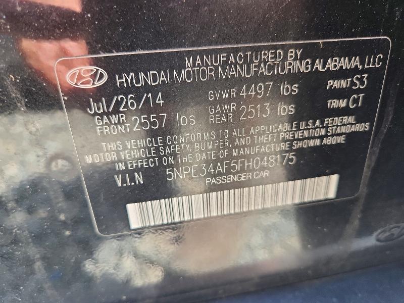Aukcja sprzedaży 2015 Hyundai Sonata, vin: 5NPE34AF5FH048175, numer aukcji: 67283736
