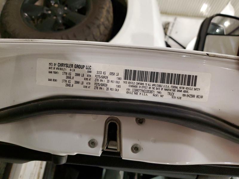 2014 Ram 1500 მანქანა იყიდება აუქციონზე, vin: 1C6RR7TMXES353871, აუქციონის ნომერი: 65464586
