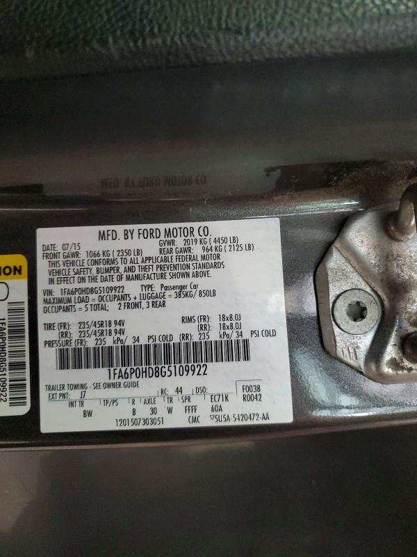 Aukcja sprzedaży 2016 Ford Fusion, vin: 1FA6P0HD8G5109922, numer aukcji: 63469926