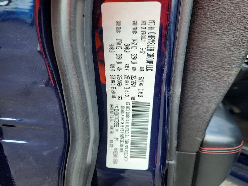 Продаж на аукціоні авто 2012 Dodge Durango, vin: 1C4SDHCT0CC242002, номер лоту: 65903796