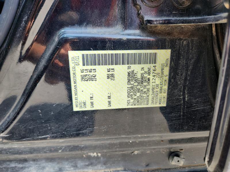 Aukcja sprzedaży 2012 Nissan Altima, vin: 1N4AL2AP9CC124764, numer aukcji: 67009286