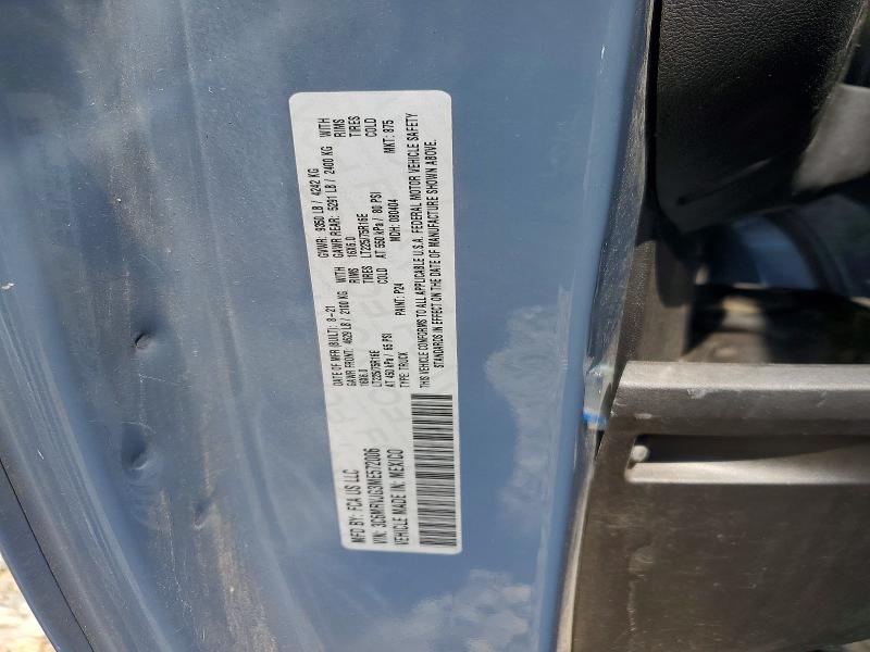 64831216 :رقم المزاد ، 3C6MRVJG3ME572006 vin ، 2021 Ram Promaster 3500 مزاد بيع