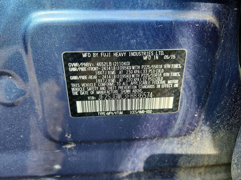 Aukcja sprzedaży 2015 Subaru Forester, vin: JF2SJGWC3FH836574, numer aukcji: 65170546
