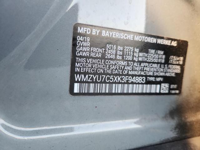 2019 Mini Cooper მანქანა იყიდება აუქციონზე, vin: WMZYU7C5XK3F94883, აუქციონის ნომერი: 60999226