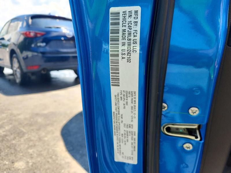 Aukcja sprzedaży 2021 Jeep Cherokee, vin: 1C4PJMLB1MD242102, numer aukcji: 63350416