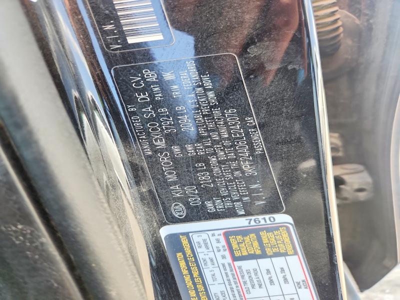 Aukcja sprzedaży 2020 Kia Forte, vin: 3KPF24AD6LE243076, numer aukcji: 64487936