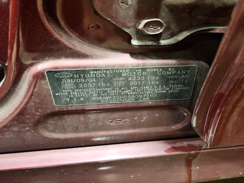63636346 :رقم المزاد ، KMHWF35H55A097167 vin ، 2005 Hyundai Sonata مزاد بيع