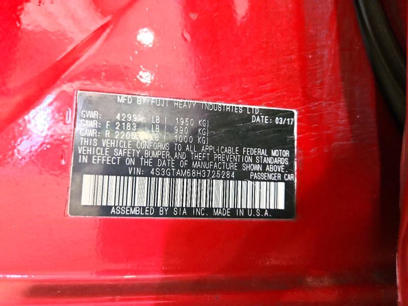 Продажа на аукционе авто 2017 Subaru Impreza, vin: 4S3GTAM68H3725284, номер лота: 65380016