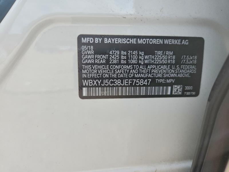 Aukcja sprzedaży 2018 Bmw X2, vin: WBXYJ5C38JEF75847, numer aukcji: 62853186