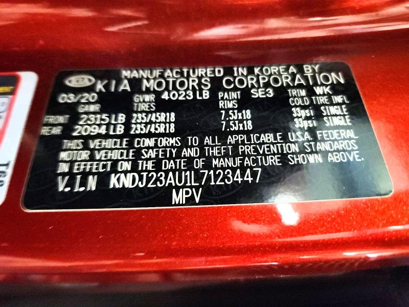 Продажа на аукционе авто 2020 Kia Soul, vin: KNDJ23AU1L7123447, номер лота: 66044096