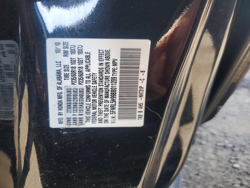 2011 Honda Odyssey მანქანა იყიდება აუქციონზე, vin: 5FNRL5H99BB011209, აუქციონის ნომერი: 63897136