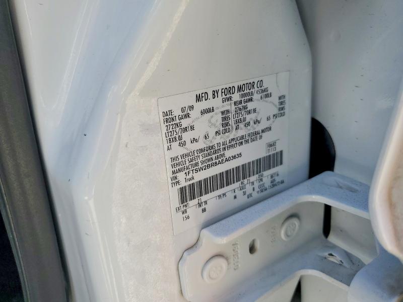 Продаж на аукціоні авто 2010 Ford F250, vin: 1FTSW2BR8AEA03635, номер лоту: 64290596