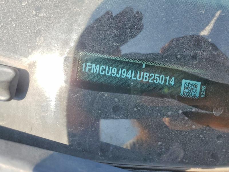 2020 Ford Escape მანქანა იყიდება აუქციონზე, vin: 1FMCU9J94LUB25014, აუქციონის ნომერი: 63610336