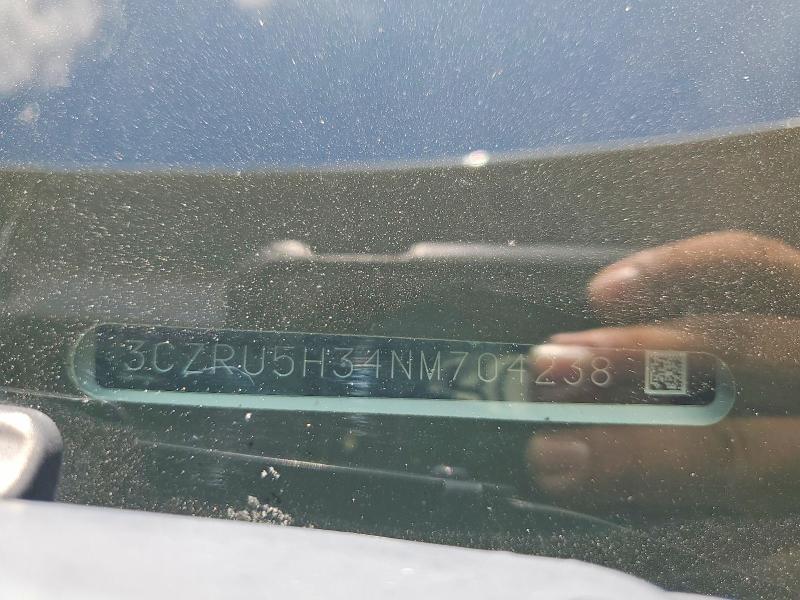 2022 Honda Hr-v მანქანა იყიდება აუქციონზე, vin: 3CZRU5H34NM704238, აუქციონის ნომერი: 64212406