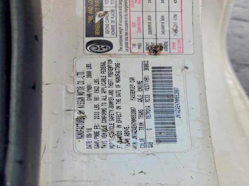 66545546 :رقم المزاد ، JN1AZ4EH7HM952887 vin ، 2017 Nissan 370z مزاد بيع