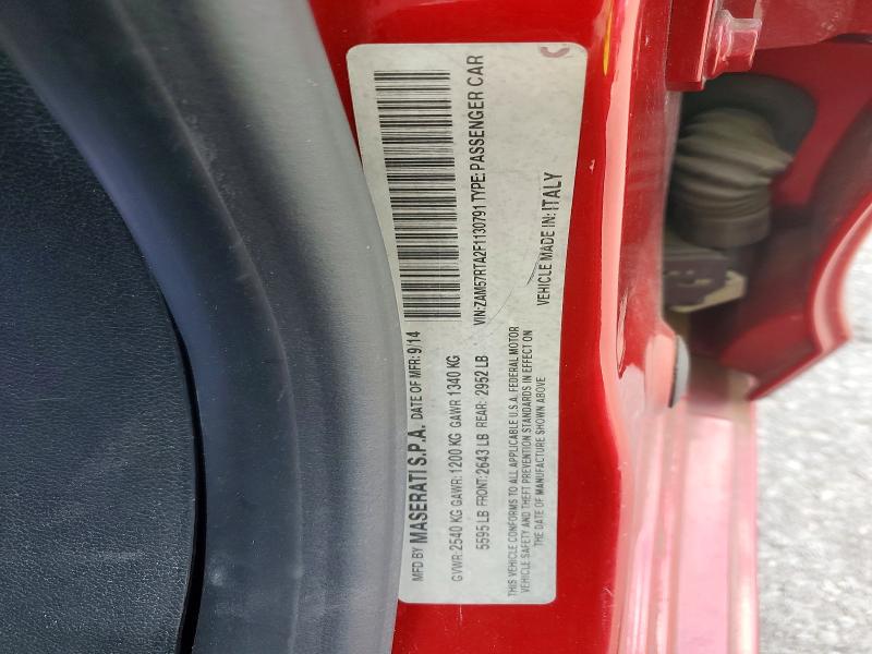 Продаж на аукціоні авто 2015 Maserati Ghibli, vin: ZAM57RTA2F1130791, номер лоту: 67139686