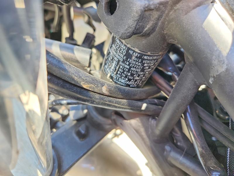63722706 :رقم المزاد ، JKAEXKG19MDAB5213 vin ، 2021 Kawasaki Ex400 مزاد بيع