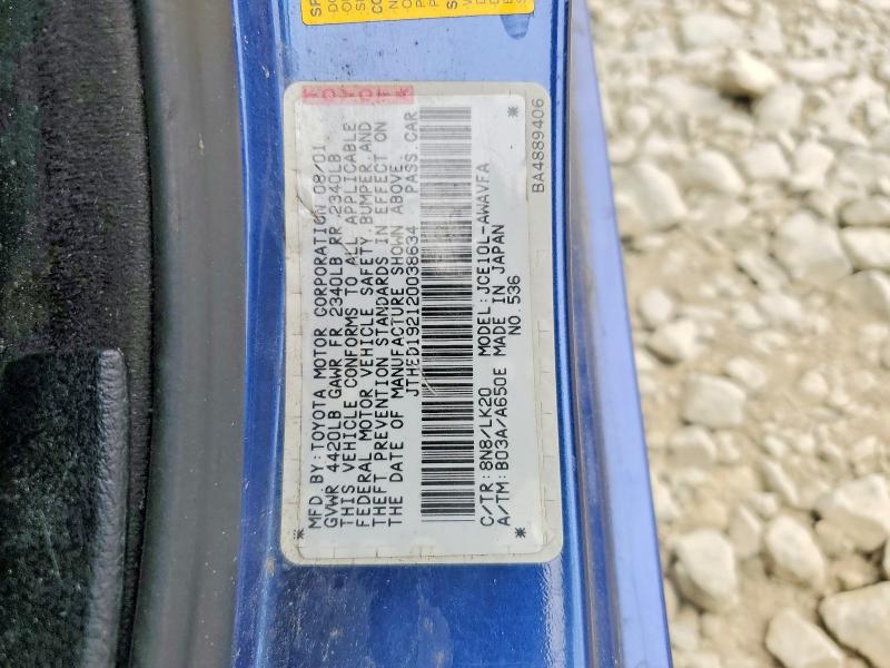 Продажа на аукционе авто 2002 Lexus Is, vin: JTHED192120038634, номер лота: 67033606