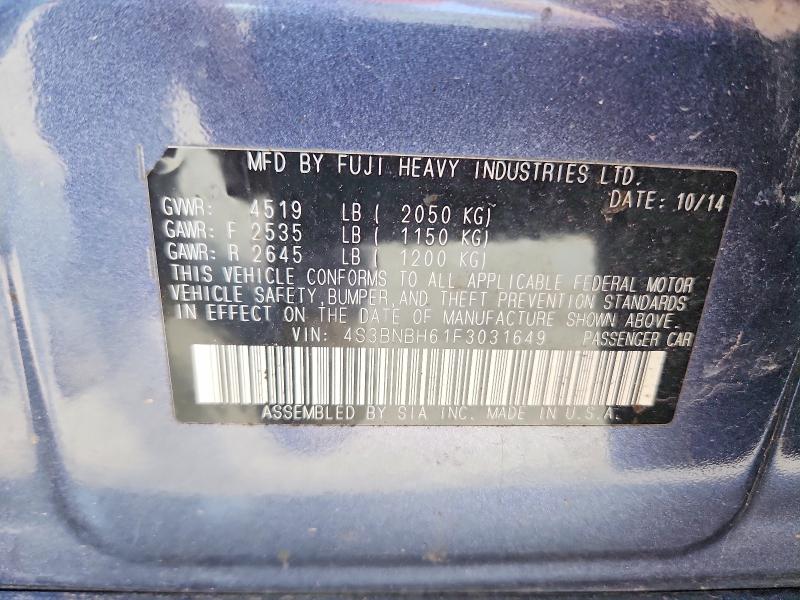 Продаж на аукціоні авто 2015 Subaru Legacy, vin: 4S3BNBH61F3031649, номер лоту: 66554456