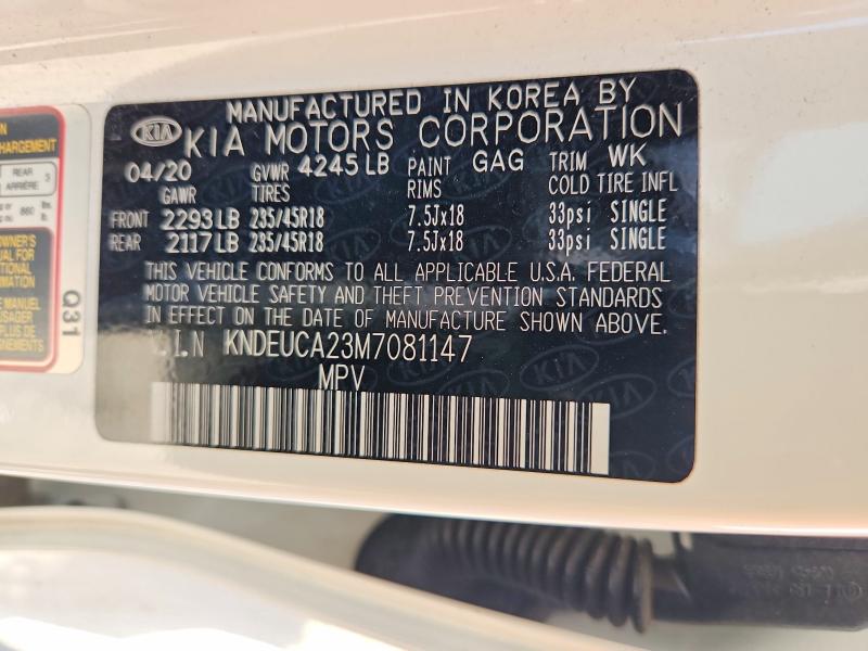 Продажа на аукционе авто 2021 Kia Seltos, vin: KNDEUCA23M7081147, номер лота: 65004036